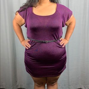 Sheer PURPLE Body Dress